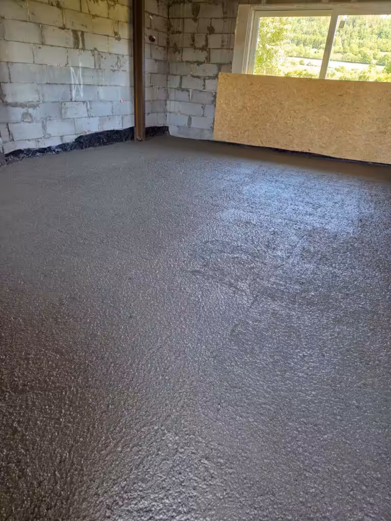 Wylewka styrobetonowa 65 m2 – Przedwojów - Przedwojów